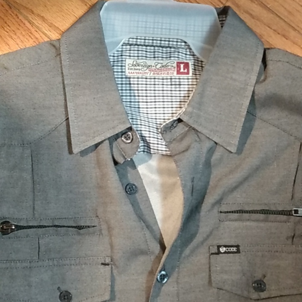 Sovereign code Western cut cotton dress shirt